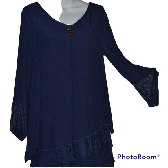 Adore NWT S Layered Tunic or Dress Bell Sleeves - Picture 9 of 15